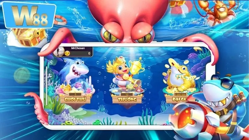 Bắn Cá W88 - Trải Nghiệm Game Đổi Thưởng Hấp Dẫn Và Thú Vị 2 Các loại game bắn cá W88 phổ biến đang HOT nhất thị trường